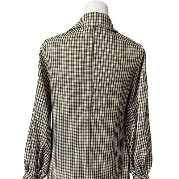 Pretty Little Thing US 2 Shirt Dress Long Sleeve Button Front Collared - Picture 8 of 9